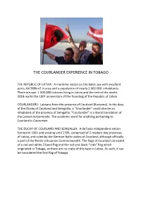 The Courlander Experience in Tobago
