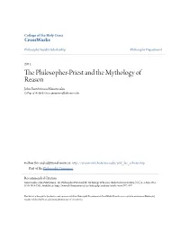 The Philosopher-Priest and the Mythology of Reason