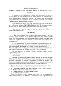Conveni De Col·Laboració HERMES COMUNICACIONS, SA – AJUNTAMENT DE VINYOLS I ELS ARCS REUNITS D’Una Part, El Sr