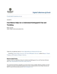 How Marion Helps Us to Understand Kierkegaard's Fear and Trembling