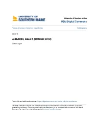 Le Bulletin, Issue 2, (October 2010)
