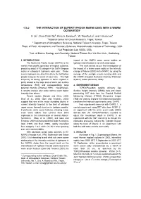 The Interaction of Supertyphoon Maemi (2003) with a Warm Ocean Eddy