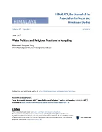 Water Politics and Religious Practices in Kangding