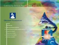 Community Services Report 2011-2012