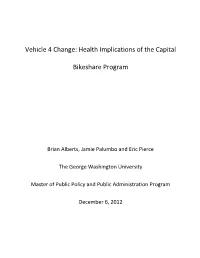Health Implications of the Capital Bikeshare Program?