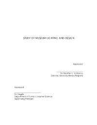 Study of Museum Lighting and Design