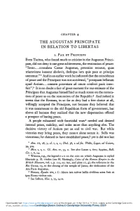 The Augustan Principate in Relation to Libertas