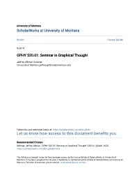 GPHY 520.01: Seminar in Graphical Thought