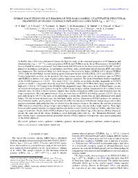 Hubble Space Telescope Acs Imaging of the Goals Sample: Quantitative Structural 11.4 ∗ Properties of Nearby Luminous Infrared Galaxies with Lir > 10 L� D.-C