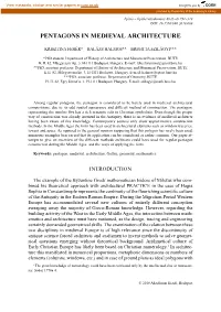 Pentagons in Medieval Architecture