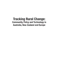 Tracking Rural Change: Community, Policy and Technology in Australia, New Zealand and Europe