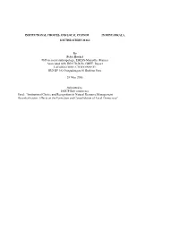 Institutional Choices and Local Custom in Minyankala, Southeastern Mali