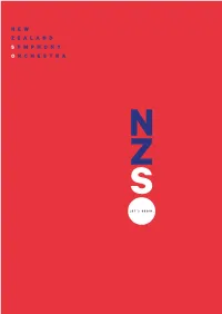 Page 1 N Z S LET's BEGIN. N E W Z E a L a N D S Y M P H O N Y O