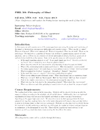 PHIL 306: Philosophy of Mind Introduction: Course Requirements: Materials