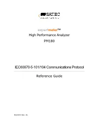 PM180 IEC 60870-5-104 Port: 1