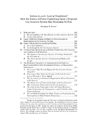 Saiban-In-Seido: Lost in Translation? How the Source of Power