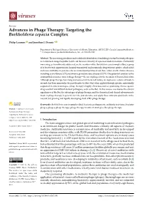 Targeting the Burkholderia Cepacia Complex