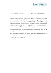 University of Southampton Research Repository