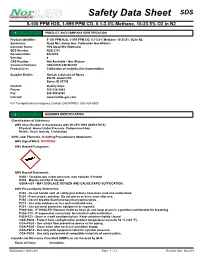 Safety Data Sheet SDS 5-100 PPM H2S, 1-999 PPM CO, 0.1-3.0% Methane, 10-23.5% O2 in N2