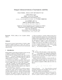 Integral Characterizations of Asymptotic Stability