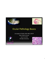 Ocular Pathology Basics
