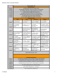 2020 Mars Society Convention Schedule