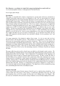 Fort Shannon: a Case History in Anglo-Irish Cooperation During the Second World War (A Revised and Updated Version of What Appeared in the Irish Sword)