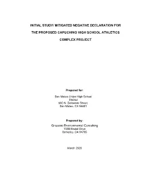 Initial Study/ Mitigated Negative Declaration For