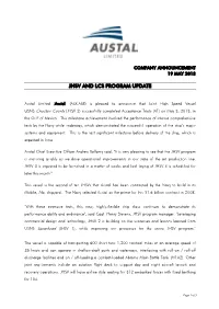 Jhsv and Lcs Program Update