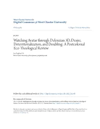 Watching Avatar Through Deleuzian 3D, Desire, Deterritorialization, And