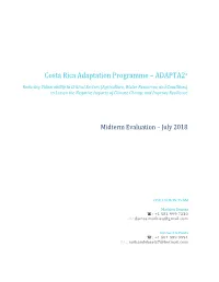 Costa Rica Adaptation Programme – ADAPTA2+