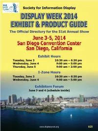 Display Week 2014 Exhibit & Product Guide