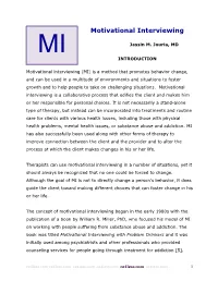 Motivational Interviewing