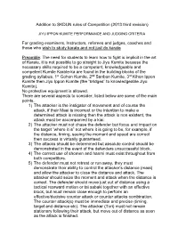 Addition to SKDUN Rules of Competition (2013 Third Revision) For