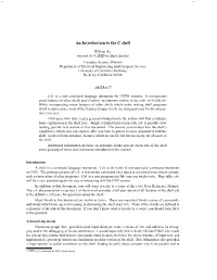 An Introduction to the C Shell