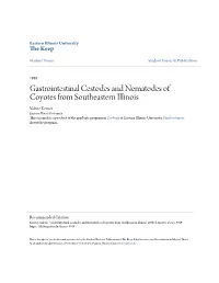 Gastrointestinal Cestodes and Nematodes of Coyotes from Southeastern Illinois