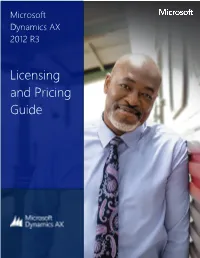 Microsoft Dynamics AX 2012 R3 Licensing Guide | 2016