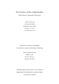 The Science of the Unknowable: Stafford Beer's Cybernetic Informatics