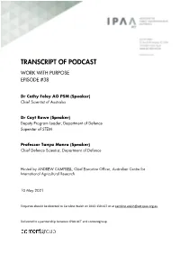 Transcript of Podcast
