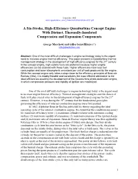 A Six-Stroke, High-Efficiency Quasiturbine Concept Engine with Distinct, Thermally-Insulated Compression and Expansion Components