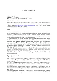 CV-Uri Membri Comisie