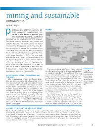 Mining and Sustainable COMMUNITIES by Bob Loeffler