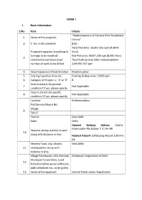 Redevelopment of General Pool Residential Colony
