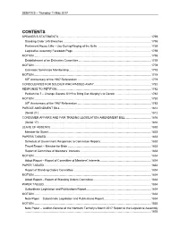 Contents Speaker’S Statements