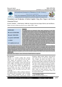 Formulation and Evaluation of Herbal Lipstick Using Beta Vulgaris And