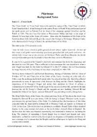 Pilgrimage Background Notes