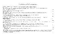 Table of Contents