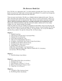 The Borrower Book List