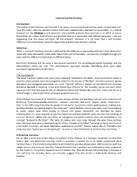 1 Carnival and the Christian Introduction the Matter of The