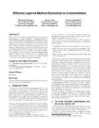 Efficient Layered Method Execution in Contextamber